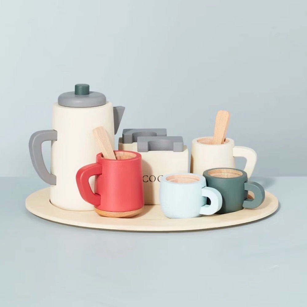 *New* Wooden Toy Coffee & Cocoa Food Set— Hearth & Hand with Magnolia